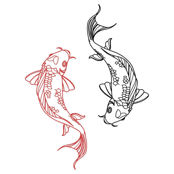 Kısa Kollu T-Shirt (Koi Fish) - Görsel 2