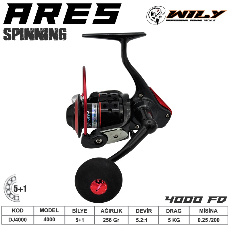 Wily Ares 4000 5+1BB Spin Makinesi