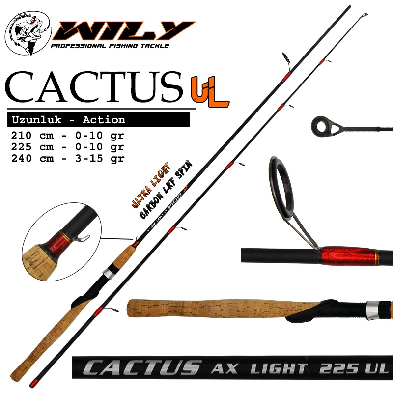 Wily Cactus 240cm 3-15 gr LRF Kamışı