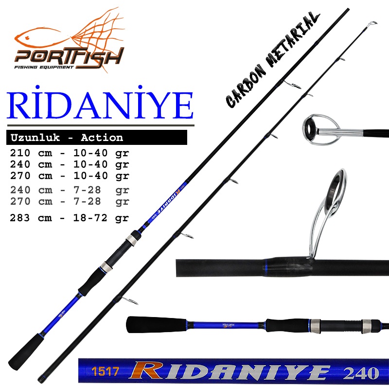 Portfish Ridaniye 240cm 10-40gr Spin Kamış