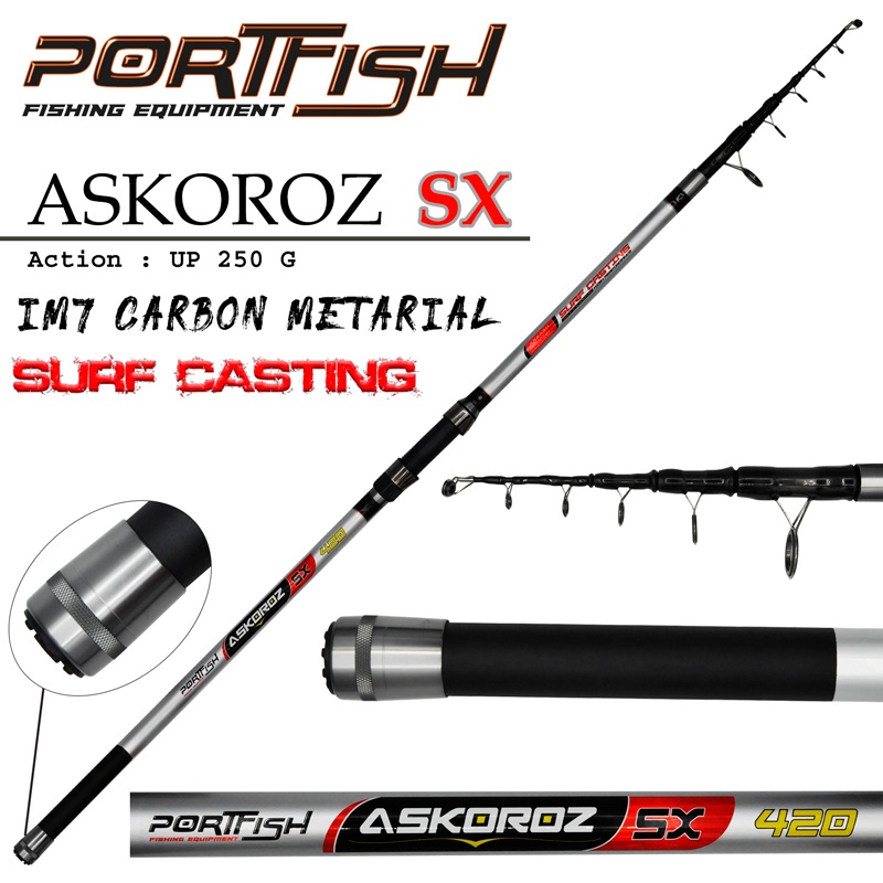 Portfish Askoroz SX 420cm 100-250gr Surf Kamış