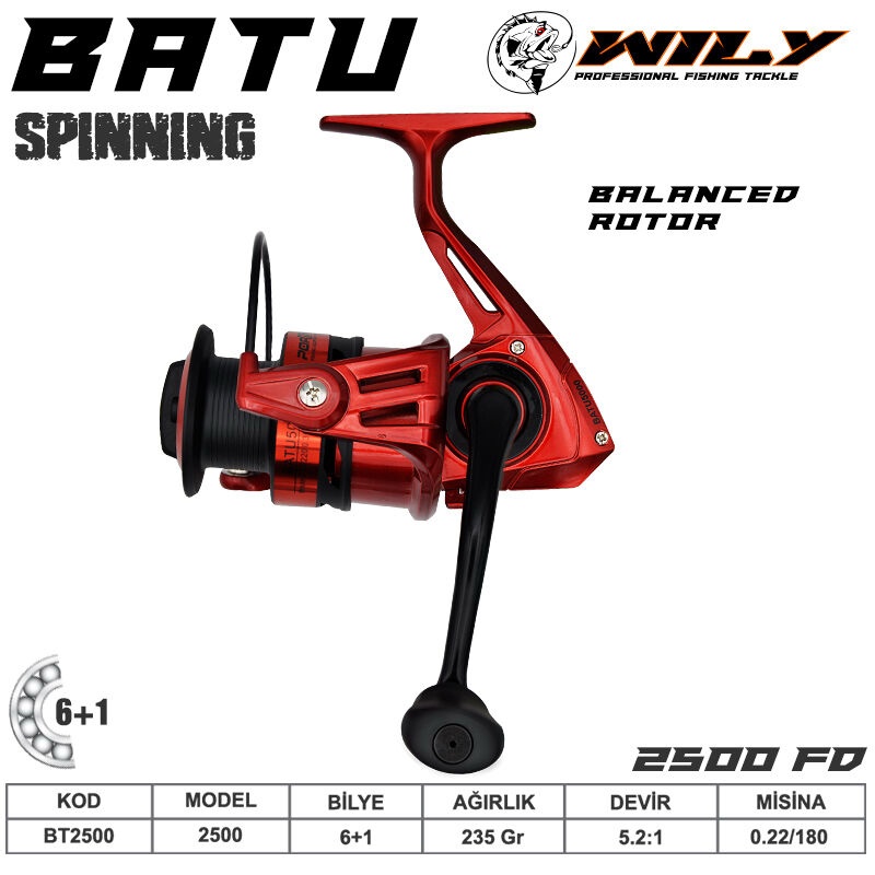 Portfish Batu 2500 6+1BB Spin Makinesi