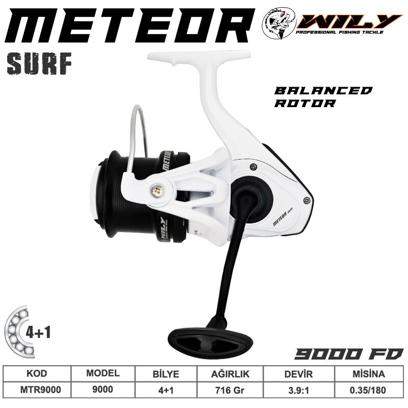 Wily Meteor 9000 Surf Makinesi 4+1BB